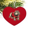 GardnerWebb University Primary Logo Heart Love Wood Christmas Tree Holiday Ornament - 2 of 3