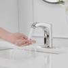 BWE Battery Powered Touchless Single Hole Bathroom Faucet With Deckplate Included and Pop Up Drain - 3 of 4