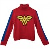 Womens Wonder Woman Logo Pullover Turtle Neck Sweater - 4 of 4