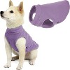 Gooby Stretch Fleece Vest, Pullover Fleece Vest Jacket Sweater for Dogs, Sand, 4X - 2 of 2