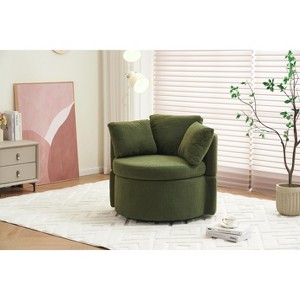NicBex Swivel Chair with Storage Accent Chair With Back Cushion Living Room Chair for Reading Room, Bedroom - 1 of 4