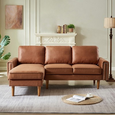 82.2" L-Shape Sofa Couch, Upholstered Deep Seat Sofa Couch,Comfy Loveseat for Living Room Bedroom Apartment Office