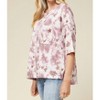Women's Tie Dye & Stars Top - entro - 4 of 4