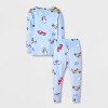 Toddler Boys' 2pc Snuggly Soft Snug Fit Pajama Set - Cat & Jack™ - 2 of 4