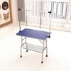 UbMelt Folding Pet Grooming Table with Adjustable Arms,Nooses,Mesh Tray for Medium/Large Dogs,Blue - 2 of 4