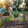 Large Raised Garden Beds, Raised Planters for Outdoor Plants, Deep Garden Box Kits with Drainage Plug for Veggie Flowers Herbs in Patio Balcony Deck - 4 of 4