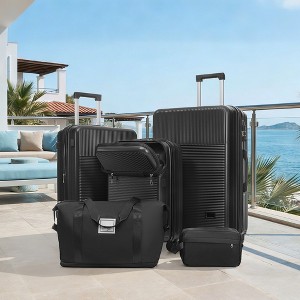 Whisen Hardside Luggage Sets 5 Piece with Half-opening, Carry On