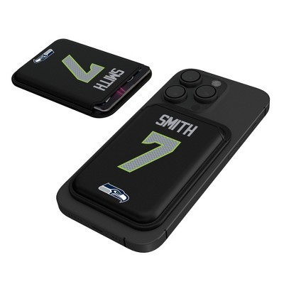 Keyscaper NFL Seattle Seahawks Players Game Tactic Black Magnetic Credit Card Wallet