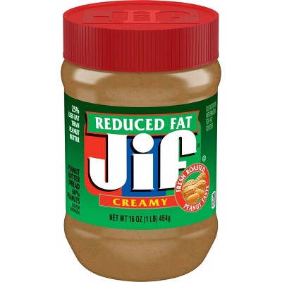 Jif Reduced Fat Creamy Peanut Butter - 16oz