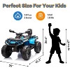 2 Seater Electric Children's Terrain Vehicle, 12V Remote Control Riding Toy Car, Battery Operated Vehicle w/Music, Remote Control, LED Lights - 2 of 4