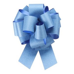 Unique Bargains Christmas Presents Bright Large Pull Bow Ribbons Glitter Gift Wrapping 10 Pcs - 1 of 4