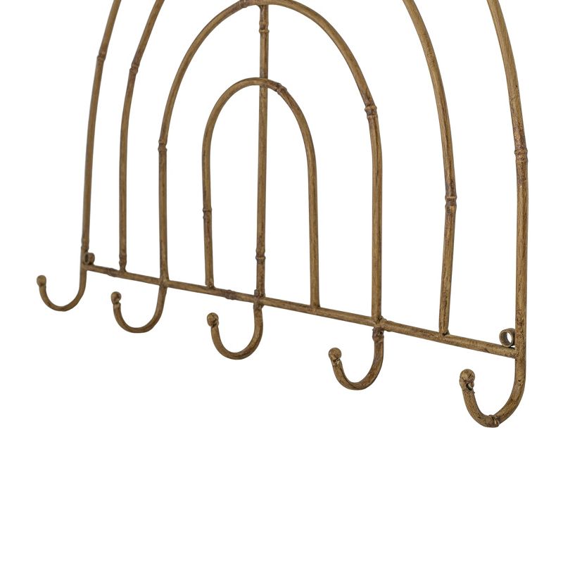 5 Hook Metal Wall Hanger by Foreside Home & Garden, 5 of 8