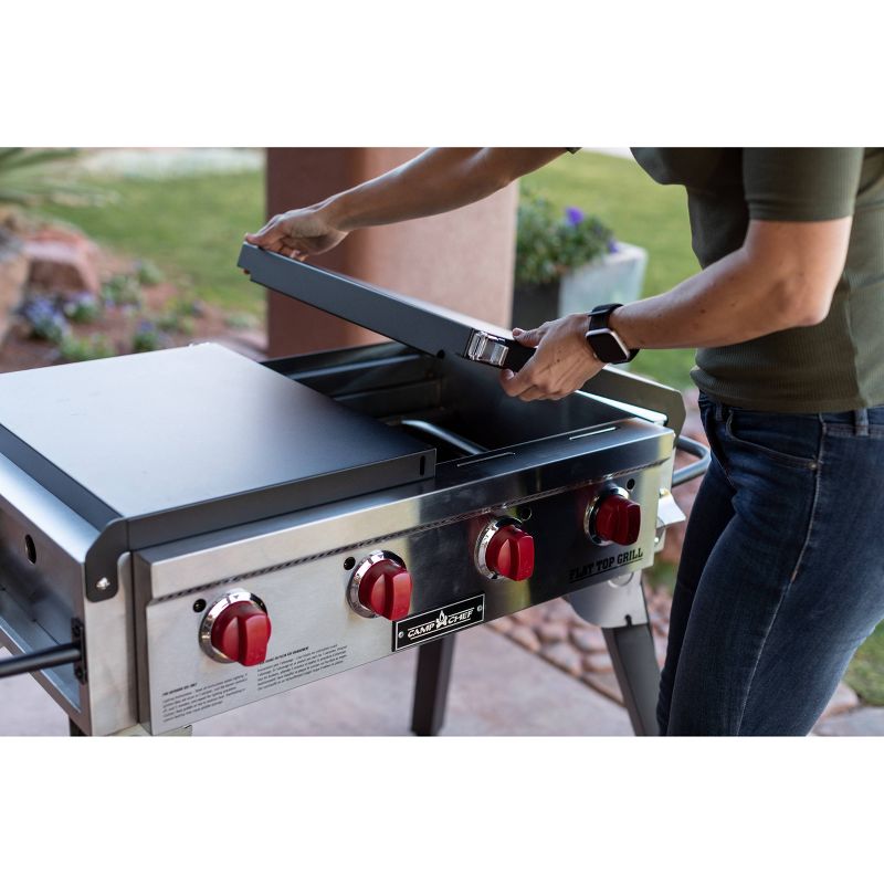 Camp Chef Portable 4 burner Flat Top Gas Grill FTG600P, 6 of 17