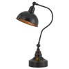 Cal Lighting Industrial adjustable metal downbridge desk lamp with half dome metal shade - 2 of 4