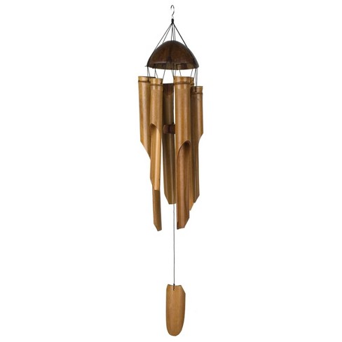 Woodstock Wind Chimes Asli Arts Collection, Half Coconut Bamboo Chime, Bamboo Wind Chime, Wind Chimes For Outdoor Garden and Patio - image 1 of 4