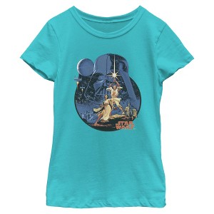 Girls Star Wars Stellar Scene T Shirt - 1 of 4