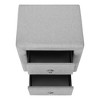 NicBex Contemporary Nightstand Upholstered Bedside Table with Metal Handles Elegant End Table for Bedroom, Living Room - 4 of 4