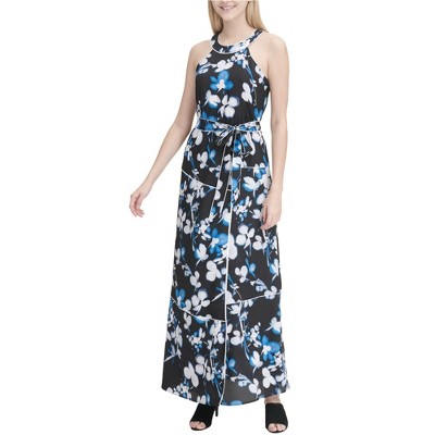 Calvin Klein Womens Floral Maxi Dress