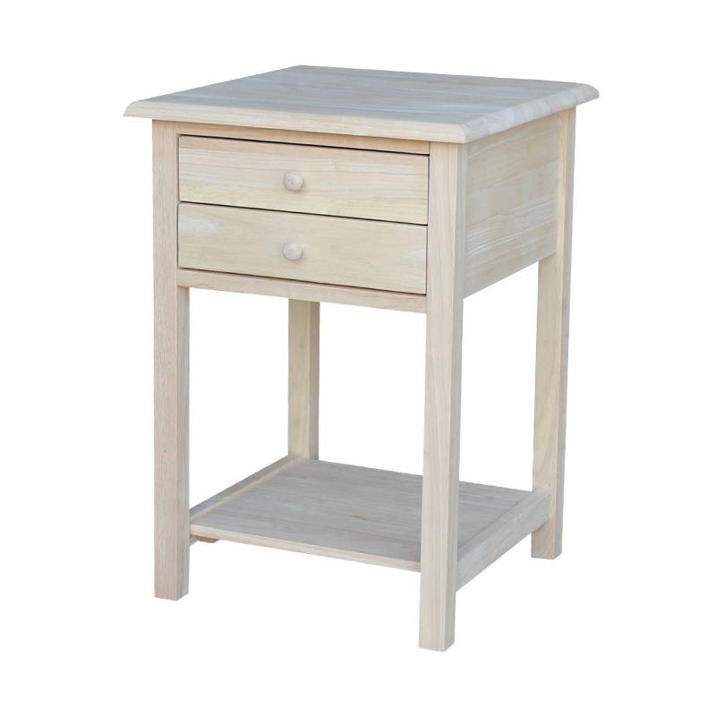 Lamp Table with 2 Drawers - International Concepts, 3 of 15