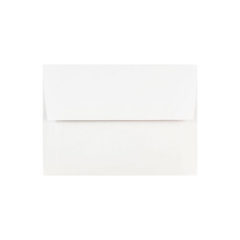 JAM Paper Gummed A7 Invitation Envelopes 7 1/4" x 5 1/4" Regular White 73767C - image 1 of 3