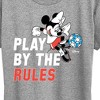 Women's - Disney - Play By The Rules Soccer Short Sleeve Graphic T-Shirt - 2 of 4