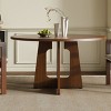 47.24 in Round Dining Table with Scratch-Resistant MDF Top & Adjustable Feet, Seats 4–6 for Kitchen or Dining Room-Baofuwish - 2 of 4