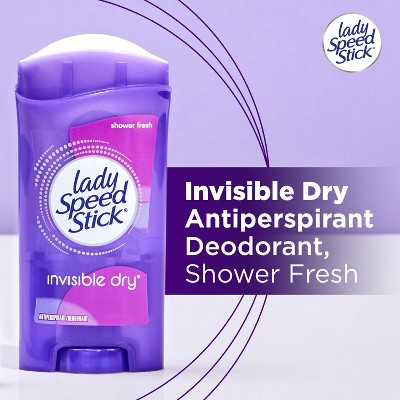 Lady Speed Stick Invisible Dry Antiperspirant &#38; Deodorant for Women - Shower Fresh - Trial Size - 2.3oz/2pk_5