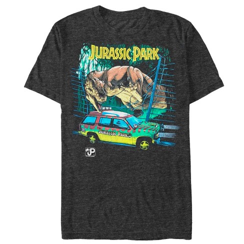 Men s Jurassic Park Car Chase Scene T Shirt Black Medium