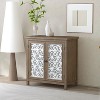 KWPZQEB Rustic Brown Storage Cabinet with Doors, 31.89" Wide Transitional Storage Cabinet with 2 tier Storage, Farmhouse Sideboard Cabinet for Kitchen - 4 of 4