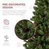 Best Choice Products Pre-Decorated Holiday Christmas Pine Tree w/ Metal Base – Green - 3 of 4