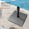 Pellebant 30lb Steel Umbrella Base Holder Square Weighted Stand for Outdoor Market Umbrella - 2 of 4