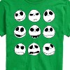 Men's - The Nightmare Before Christmas - Jack Skellington Face Expressions Short Sleeve Graphic T-Shirt - 2 of 4