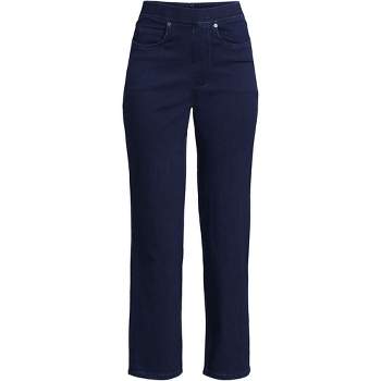 Lands' End Women's Tall Starfish Straight Leg Elastic Waist Pants Mid Rise  : : Clothing, Shoes & Accessories
