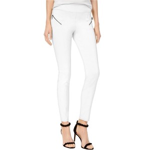 I.N.C International Concepts Womens Moto Casual Trouser Pants, White, 6 - 1 of 1