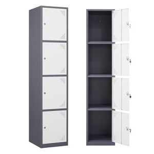 Mlezan 71" Metal Locker: Steel Storage for Bedroom, Gym, School, Office, or Garage.Ideal for Employee or Personal Use. - 1 of 4