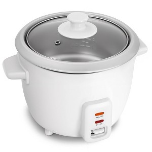 Elite Cuisine 6 Cup Rice Cooker with Glass Lid - 1 of 4
