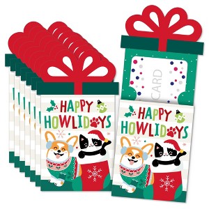Big Dot of Happiness Christmas Pets - Cats and Dogs Holiday Party Money and Gift Card Sleeves - Nifty Gifty Card Holders - Set of 8 - 1 of 4