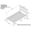 AFI Furnishings Mission Twin Extra Long Platform Bed with Open Footboard and Turbo Charger in Espresso - 3 of 4