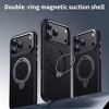 HTUTWOO Magnetic Case for iPhone 17 Pro Max/17 Pro/17 Air/17, Lightweight Carbon Fiber Textured Cover with Ring Stand - 2 of 4