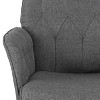 PAGED Tufted Office Chair Modern Upholstered Desk Chair with Arms and Steel Base, Adjustable Vanity Chairs for Bedroom, Home Office - 3 of 4