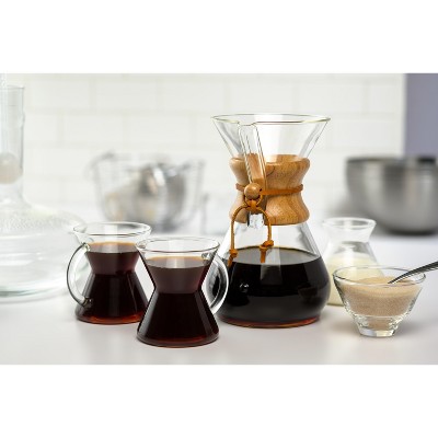 Classic Series 8-Cup Glass Coffeemaker with Wood Collar