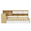 Full Size L-Shape Daybed with Seven Storage Cabinets and Two Storage Drawers for Kids Bedroom - 3 of 4