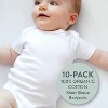 Honest Baby 10-Pack Organic Cotton Short Sleeve Bodysuits - 2 of 4