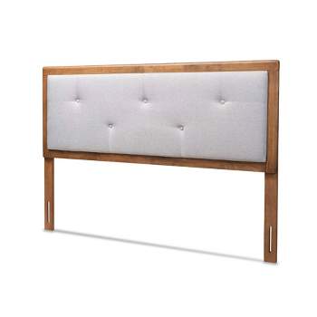 Abner Fabric Upholstered Wood Headboard - Baxton Studio