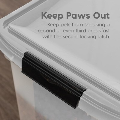 ClearView Airtight Pet Food Storage, 12.75 Qt, BPA-Free Plastic