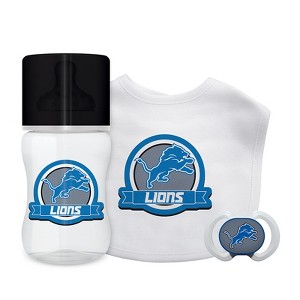Baby Fanatic Officially Licensed 3 Piece Unisex Gift Set - NFL Detroit Lions - 1 of 3
