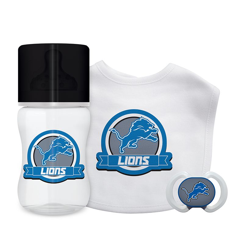 Baby Fanatic Officially Licensed 3 Piece Unisex Gift Set - NFL Detroit Lions, 1 of 4