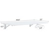 VisioGear Laundry Room Folding Table, Wall Mounted Folding Table for Small Spaces, Fold Down Desk, White, 45"*22"*6.5" - 3 of 4