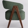 YOUNIKE Modern Accent Arm Chair Fabric Living Room Chairs Comfy Lounge Sofa Reading Chair 27.56" W x 23.62" D x 27.95" H with Wood V-Leg - 4 of 4