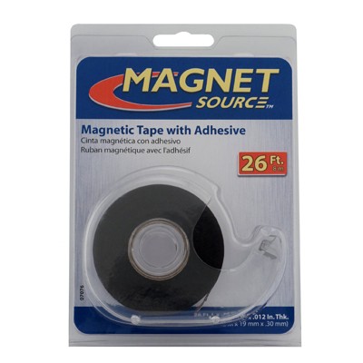 Magnet Source 0.75 in. x 312 in. Black Magnetic Tape Dispenser